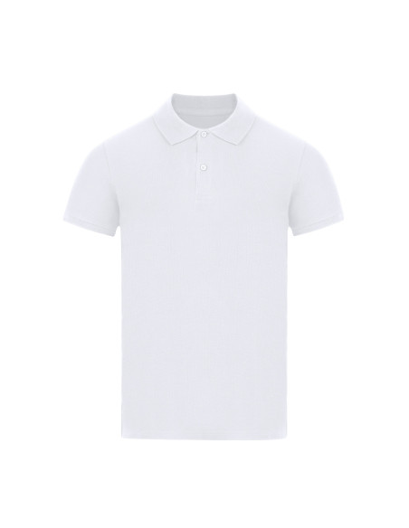 Polo Adulto Blanco Charles de Algodón 180 g/m2