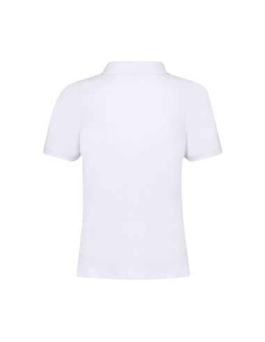 Polo Mujer Blanco Charles en Algodón Piqué