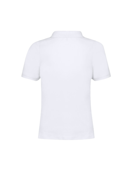 Polo Mujer Blanco Charles en Algodón Piqué