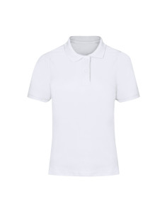Polo Mujer Blanco Charles en Algodón Piqué 2