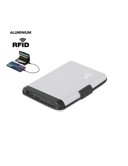 Tarjetero RFID con Power Bank Chefler