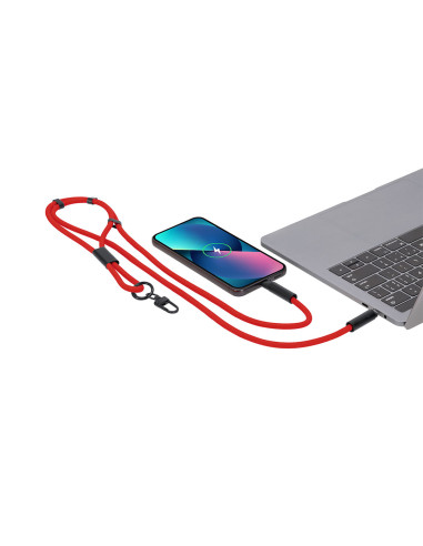 Lanyard con Cable Cargador Soporte Elnora