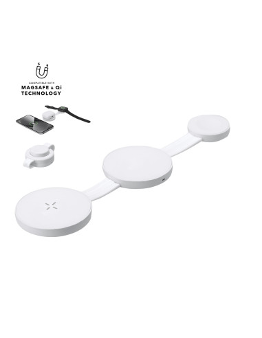 Cargador  Inalámbrico 3 en 1 Sunder