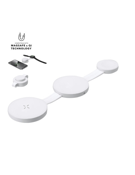 Cargador  Inalámbrico 3 en 1 Sunder