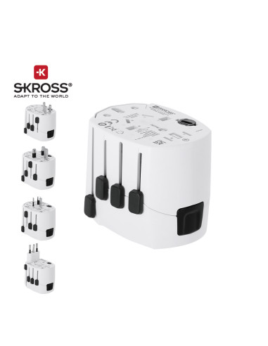 Adaptador Viaje Universal Skross PRO 3-POLE