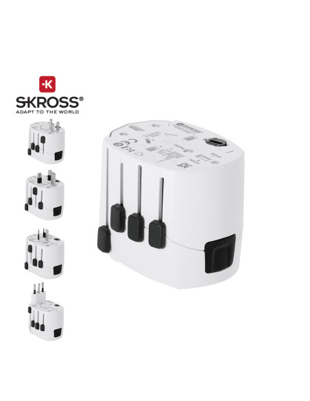 Adaptador Viaje Universal Skross PRO 3-POLE