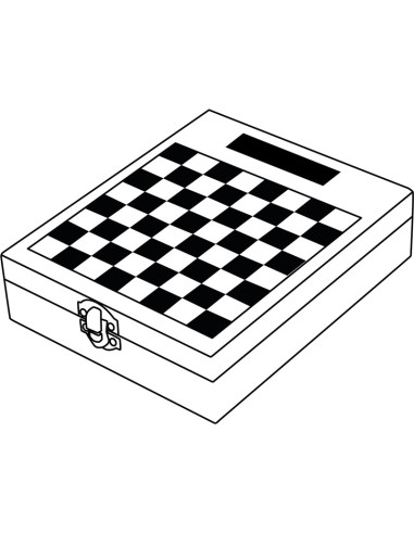 Set de vino BAMBOO CHESS con juego de ajedrez