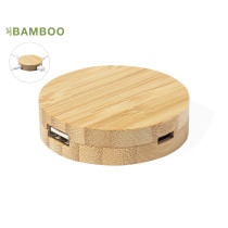 Puerto USB 2.0 Personalizable de Bambú