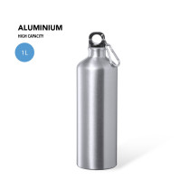Bidón Publicitario 1 l en Aluminio con Mosquetón