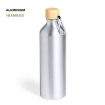 Bidón Personalizable en Aluminio y Bambú de 800 ml.