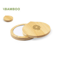 Espejo Publicitario en Bambú y Cierre Magnético