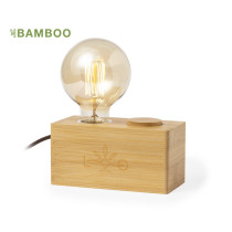 Lámpara Publicitaria Diseño Vintage en Bambú